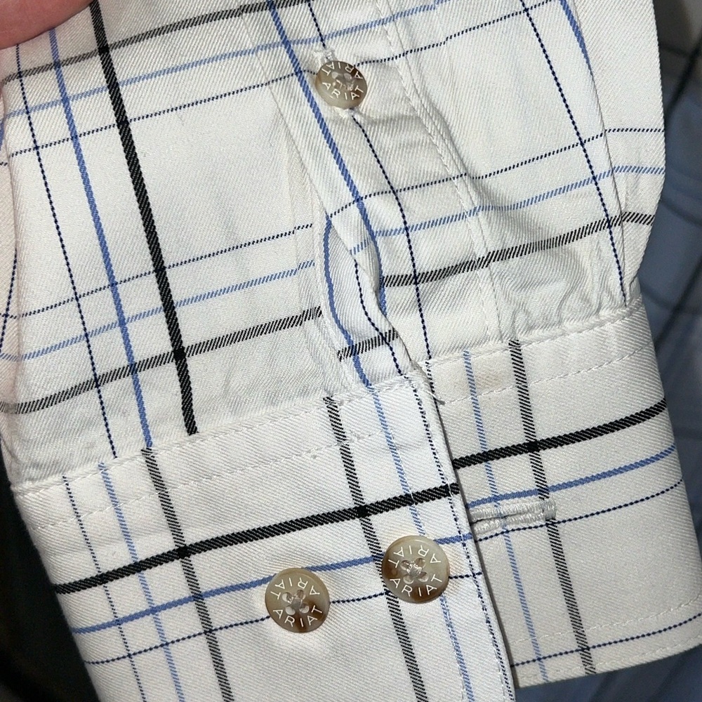 Ariat Pro Series Men’s Plaid Western Button-Down Shirt – Size S - Picture 4 of 9
